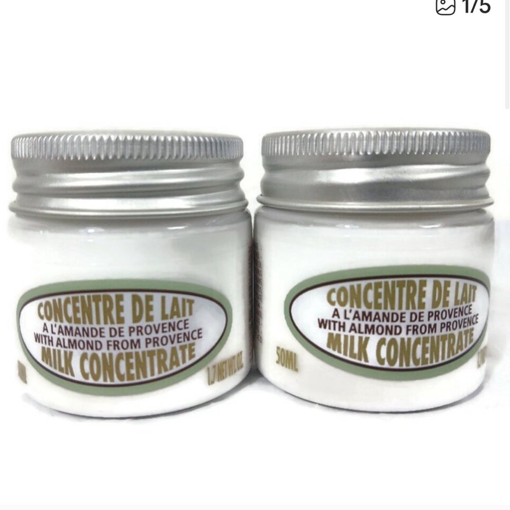 NEW! L’Occitane Almond Milk Concentrate 50 ML Set of 2